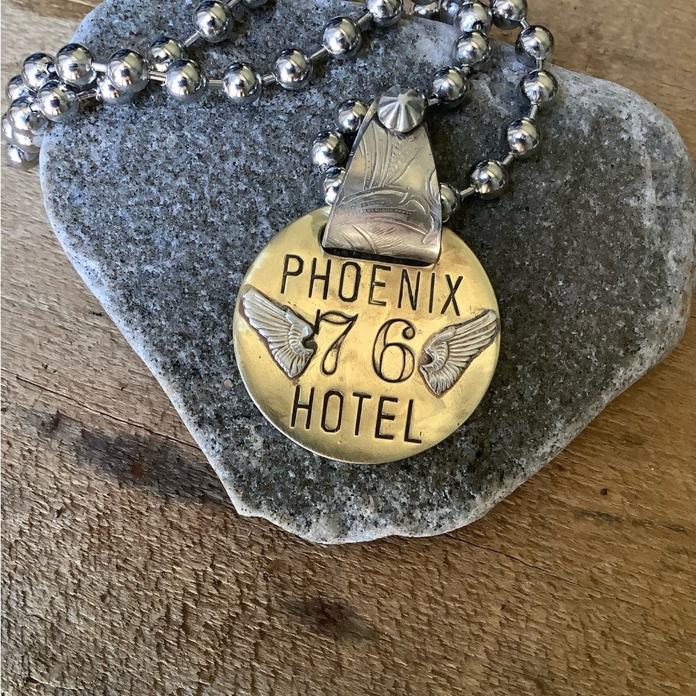Phoenix 76 Hotel Brass & Silver Necklace